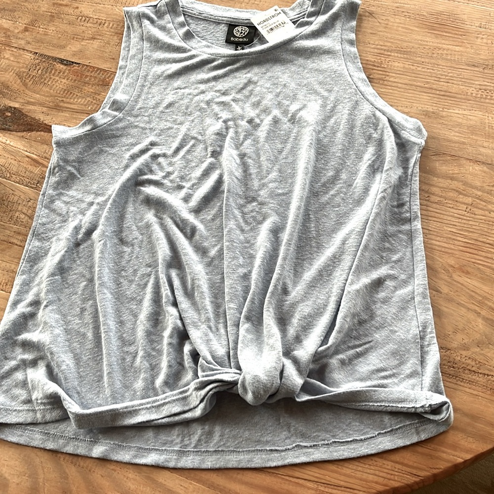 Women’s blue sleeveless top